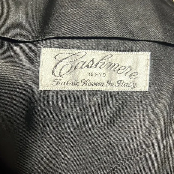 Ralph Lauren Cashmere Classic Dresscoat - CHAPS Sz 44 L Charcoal GUC - Picture 3 of 10